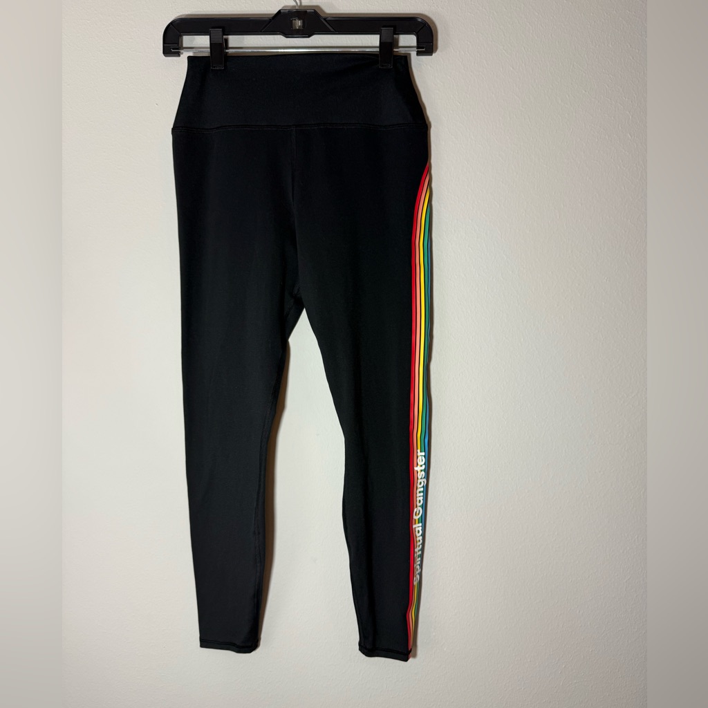 Like New Spiritual Gangster Rainbow Leggings